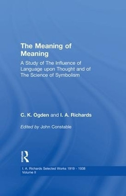 Meaning Of Meaning V 2(English, Paperback, Constable John)