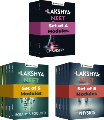 PW Lakshya for NEET Class 12th Physics, Chemistry, Botany and Zoology Modules with Solutions & 30 OMR Sheets (2024 Edition) Combo Set of 15 Books(Paperback, PW)