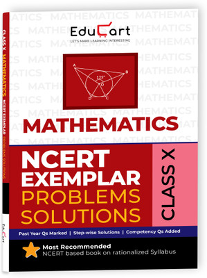 Educart NCERT Exemplar Class 10 Mathematics 2025 Problems Solutions (For 2025-26 Board Exam)(Paperback, Educart)