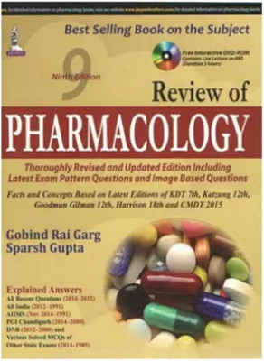 Review Of Pharmacology Fourteenth Edition (English, Paperback, Sparsh Gupta, Gobind Rai Garg)(Paperback, Gobind Rai Garg, Sparsh Gupta)
