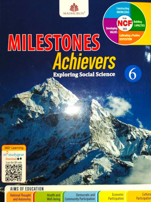 Milestones Achievers Class 6 – Social Science | NCERT Aligned | NCF 2023 Based(Paperback, Mary George, Gita duggal, Pooja bhatia, Joyita chakrabarti)