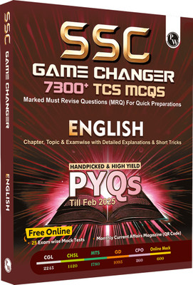PW SSC Game Changer English PYQ 7300+ TCS MCQ For 2025 SSC Exams | CGL, CHSL, MTS(Paperback, PW)