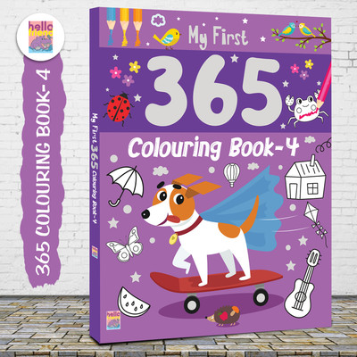My First 365 Smart Coloring Book For Kids, Children and Toddlers: Best Big Picture Drawing and Painting Book with 365 Pages - Ages 2-8 Years(Perfect Binding, Hello Friend Books)