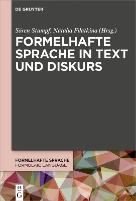 Formelhafte Sprache in Text und Diskurs(German, Hardcover, unknown)