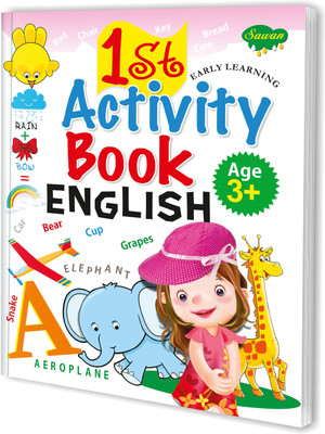 1st Activity Book-English for Kids : English Activity Book, Kids Learning Books, Age 3+ Activity Book, Kids Practice Book.(Paperback, SAWAN)