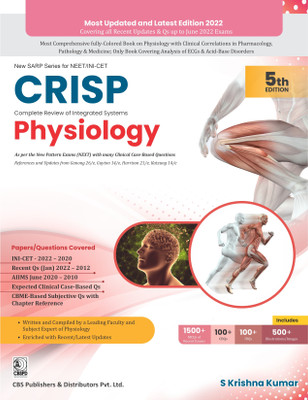 NEW SARP SERIES FOR NEET/INI-CET CRISP ( Complete Review of Integrated Systems Physiology ) 5th Edition(Paperback, Dr S Krishna Kumar)