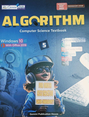 ALGORITHM COMPUTER SCIENCE TEXTBOOK CLASS 5(kolkata, GEMINI PUBLICATION HOUSE)