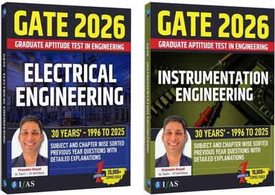 GATE Electrical Engineering and Instrumentation Engineering Books  - 2026 [Set of 2 Books] | Last 30 Years Previous Year Solved Papers | Best Seller PYQ Books for GATE Electrical and Instrumentation Engineering Exams in India | Section & Topic-wise Sorted Previous Year Questions Papers with Detailed