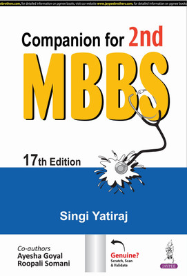 COMPANION FOR 2ND MBBS,17th Edition 2024,SINGI YATIRAJ(Paperback, SINGI YATIRAJ)