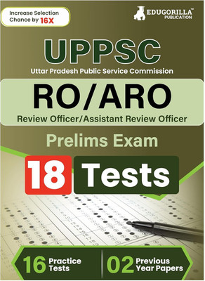 UPPSC RO/ARO Prelims Exam  - Review Officer/Assistant Review Officer | 2200+ Solved Questions [16 Full-length Mock Tests] | Free Access to Online Tests(English, Paperback, EduGorilla Prep Experts)