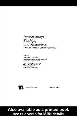 Protein Arrays, Biochips and Proteomics(English, Hardcover, unknown)