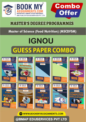 IGNOU MFN1 MFN2 MFN3 MFN4 MFN5 MFN6 MFN7 MFN8 MFN9 MFN10 Guess Paper Notes Book For Ignou Student-Master of Science (Food Nutrition) (MSCDFSM)(Paperback, BMA Publication)