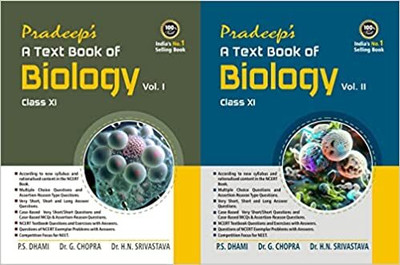 Pradeep's a Text Book of Biology ( Vol.1 & 2 ) for Class 11 [Examinat  - Pradeep 's A Text Book of Biology for Class 11 Vol. I & II(English, Paperback, unknown)