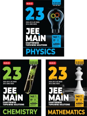 MTG 23 Years JEE MAIN Chapterwise Topicwise (2024-2002) Previous Years Solved Question Papers (PYQs) Physics, Chemistry & Mathematics (Set of 3 Books) - JEE Main PYQ Books For 2025 Exam (162 JEE Main ONLINE & OFFLINE Papers)(Paperback, MTG Editorial Board)