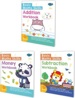 Basic maths skills workbook | set of 3 books | Addition, Subtraction, Money | A Trio of Mathematical Mastery(Paperback, SAWAN)