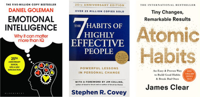Emotional Intelligence + The 7 Habits of Highly Effective People + Atomic Habits (3 Book Combo)(Paperback, JMD BOOKS)