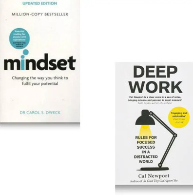 Mindset + Deep Work (Set Of Two)(Paperback, JMD BOOKS)