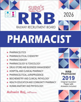 SURA`S RRB Pharmacist Exam Book Guide in English Medium Latest Updated Edition 2026(Paperback, Ashwin Raj, M.Pharm.)