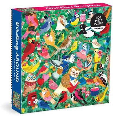 Happy Bird Day 500 Piece Family Puzzle(English, Hardcover, Mudpuppy)