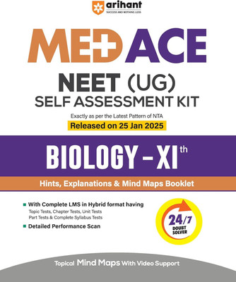 Arihant Neet (Ug) Biology Self Assessment Kit for Class 11th Latest Nta Pattern Hints, Solutions, Mind Maps Booklet, 44 Topic Tests, Video Support, Qr Insights, Omr & Doubt Solver(English, Paperback, Bisht Rakhi)