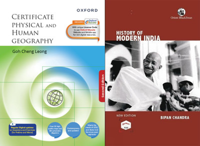 Certificate Physical and Human Geography 2nd Edition With History Of Modern Indian Combo Of 2 Books(Paperback, Goh Cheng Leong, Bipan Chandra)