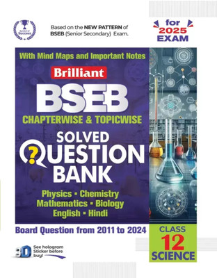 Brilliant Bihar Board Question Bank Class 12 Science (English Medium) | Chapterwise & Topicwise along with Mind Maps and Important Notes | 2025(Paperback, Team brilliant expert)