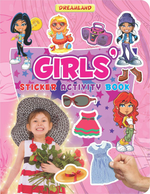 Sticker Activity Book - Girls  - | Fun & Educational Activity Book for Kids Ages 3-6 | Bright & Colourful Stickers, Creative Activities, Learning Fun & Motor Skills Development(English, Paperback, unknown)