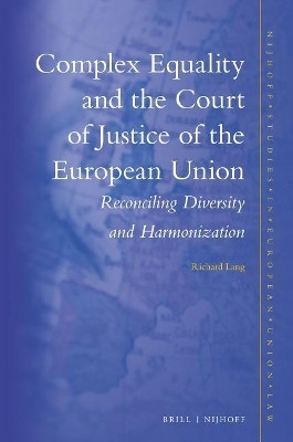 Complex Equality and the Court of Justice of the European Union(English, Electronic book text, Lang Richard)