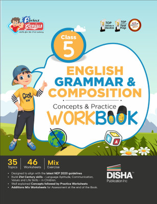Perfect Genius Class 5 English Grammar & Composition Concepts & Practice Workbook Follows NEP 2020 Guidelines(English, Paperback, Disha Experts)