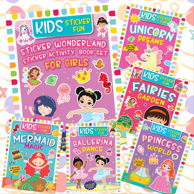 Sticker Wonderland-Sticker Activity Book Set for Girls  - Sticker Wonderland-Sticker Activity Book Set for Girls(Paperback, Kavi Studio)