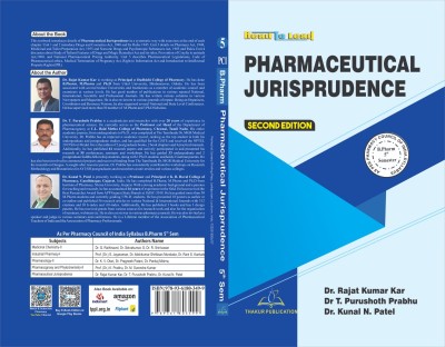 B.PHARM 5th SEM Pharmaceutical Jurisprudence(Paperback, Dr. Rajat Kumar Kar, Dr. T. Purushoth Prabhu, Dr. Kunal N. Pate)