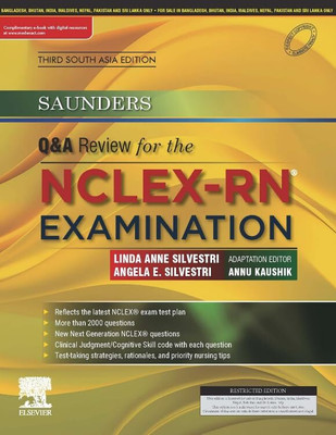 Saunders Q&A Review for the NCLEX-RN® Examination, Third South Asia Edition(Paperback, Silverstri)