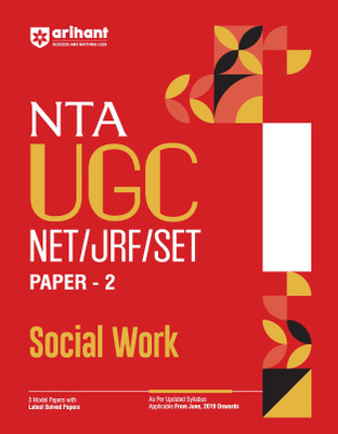 Arihant NTA UGC NET/ JRF/ SET PAPER-2 Social Work As per updated syllabus 3 Model Papers with latest solved papers(Paperback, Vivek Sharma,Tushar Shukla, Raushan Kumar)