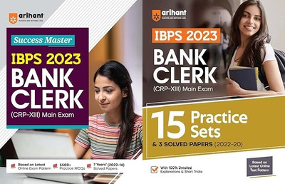 Arihant Success Master IBPS Bank Clerk Main Exam + 15 Practice Sets and 3 Solved Papers IBPS CRP - XIII Bank Clerk Main Exam 2023(Paperback, Raghuveer) Arihant Success Master IBPS Bank Clerk Main Exam + 15 Practice Sets and 3 Solved Papers IBPS CRP - XIII Bank Clerk Main Exam 2023(Paperback, Raghuveer)