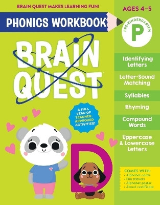 Brain Quest Phonics Workbook: Pre-Kindergarten(English, Paperback, Publishing Workman)