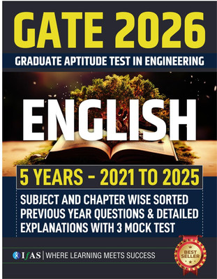 GATE English Literature  - 2026 | Previous Year Solved Paper 5 Years (2021 - 2025) | Best Seller PYQ for GATE English Literature XH C2 Exam in India | Section & Topic-wise Sorted Previous Year Question (PYQ) Papers with Detailed Solutions with 3 Mock Test | IFAS Publications(Paperback, IFAS Publicat