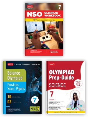 MTG National Science Olympiad (NSO) Workbook, Prep-Guide & Previous Years Papers with Self Test Paper Class 7 - SOF Olympiad Books For 2023-24 Exam (Set of 3 Books)(Paperback, MTG Editorial Board)
