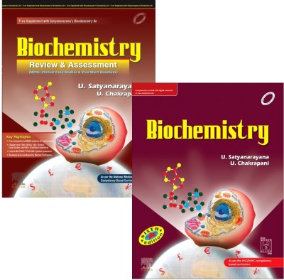 SET of Biochemistry, 6th Edition + Biochemistry Review & Assessment Includes MCQs, Clinical Case Studies, Viva/Short Questions, 1st Edition(Paperback, Satyanarayana)