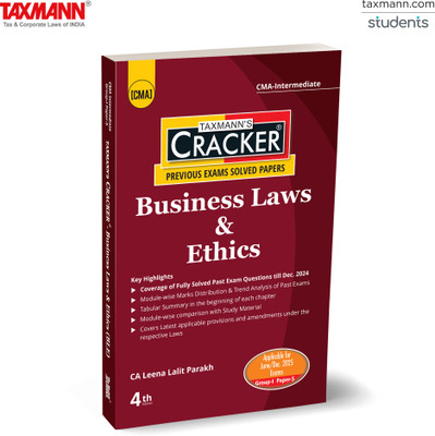 Cracker - Business Law & Ethics (Editiond-2024)(English, Hardcover, unknown)