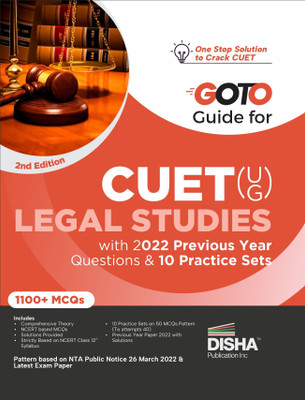 Go to Guide for Cuet (Ug) Legal Studies with 2022 Previous Year Questions & 10 Practice Sets Cucet Central Universities Entrance Test Complete Ncert Coverage with Pyqs & Practice Question Bank MCQS, Ar, Msqs & Passage Based Questions(English, Paperback, unknown)