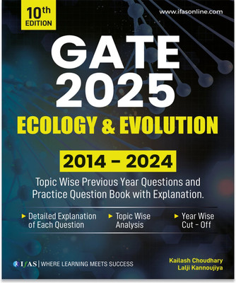 GATE Ecology and Evolution PYQ Book-Previous Year Solved Papers  - 2026 | Topic Wise Sorted with Detailed Solutions (2014 to 2023) | Best Seller Previous Year Question Bank for GATE Ecology and Evolution Examinations in India(Paperback, Kailash Choudhary)
