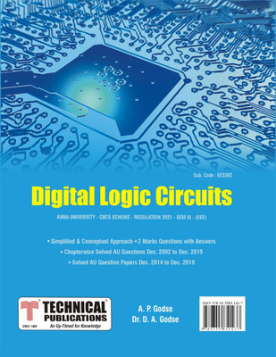 Digital Logic circuits for BE Anna University R21CBCS (III-EEE - EE3302)(Paperback, A.P.GODSE, Dr.D.A.GODSE)
