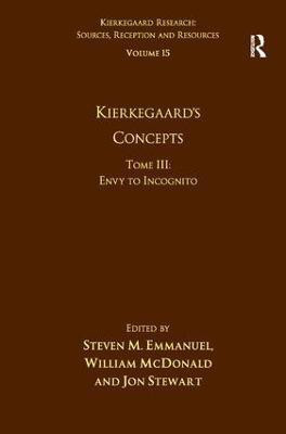 Volume 15, Tome III: Kierkegaard's Concepts(English, Hardcover, Emmanuel Steven M.)