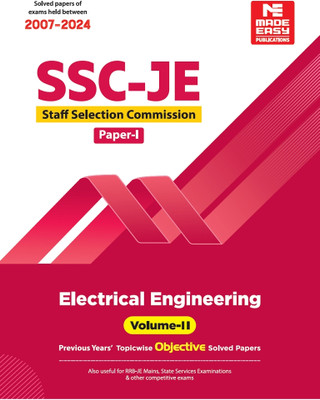SSC-JE: Electrical Engineering 2025- Previous Year Objective Solved Paper-1 Volume-2(Paperback, MADE EASY Editorial Board)