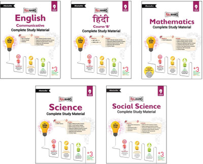 Full Marks Class 9 Combo of 5 Books - English Comm + Hindi B + Mathematics + Science + Social Science | Complete Study Material(Paperback, Full Marks)