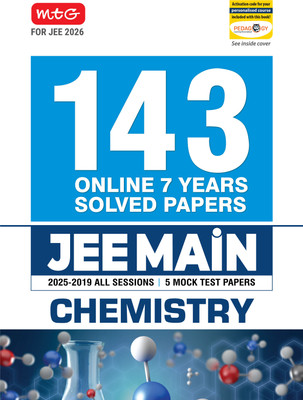 MTG JEE Main 7 Years (2025-2019) Chemistry All 143 Shifts Online Previous Years Solved Papers (PYQ Book) | 5 Mock Test Paper For 2026 Exams(Paperback, MTG Editorial Board)
