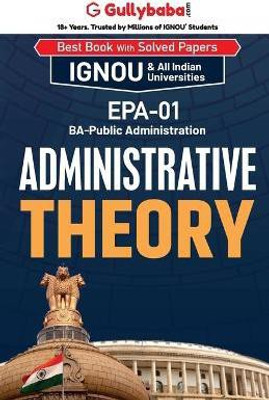 EPA-01 Administrative Theory  - EPA-1 Administrative Theory Latest edition Edition(English, Paperback, Sharma Neetu)