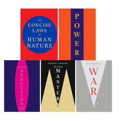 Human Nature+48 Laws Of Power+Art Of Seduction+Mastery +33 Strategies Of War(Paperback, Robert Greene.)