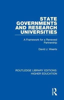 State Governments and Research Universities(English, Hardcover, Weerts David)
