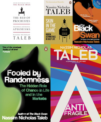 The Bed of Procrustes + Skin in the Game + The Black Swan + Fooled by Randomness + Antifragile(Paperback, Taleb Nassim Nicholas)